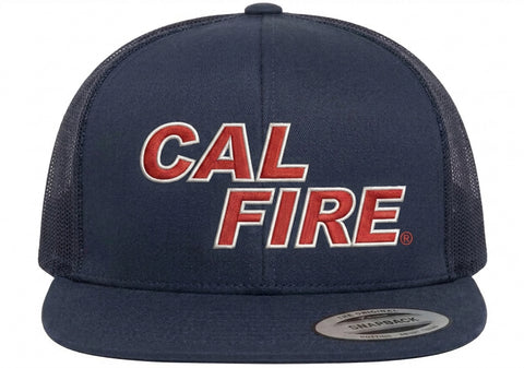YP Classics 6609 Six-Panel Retro Trucker Hat-Red Text
