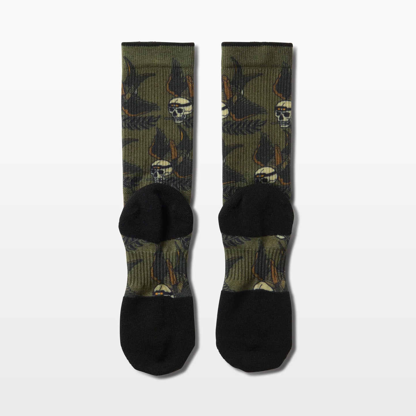 Sock & Awe Broken Sparrow – Ranger Green