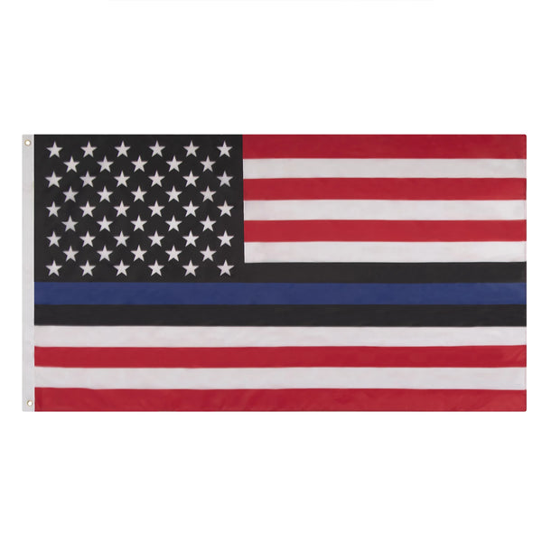 Rothco Red, White, and Blue Thin Blue Line US Flag - 3' X 5'