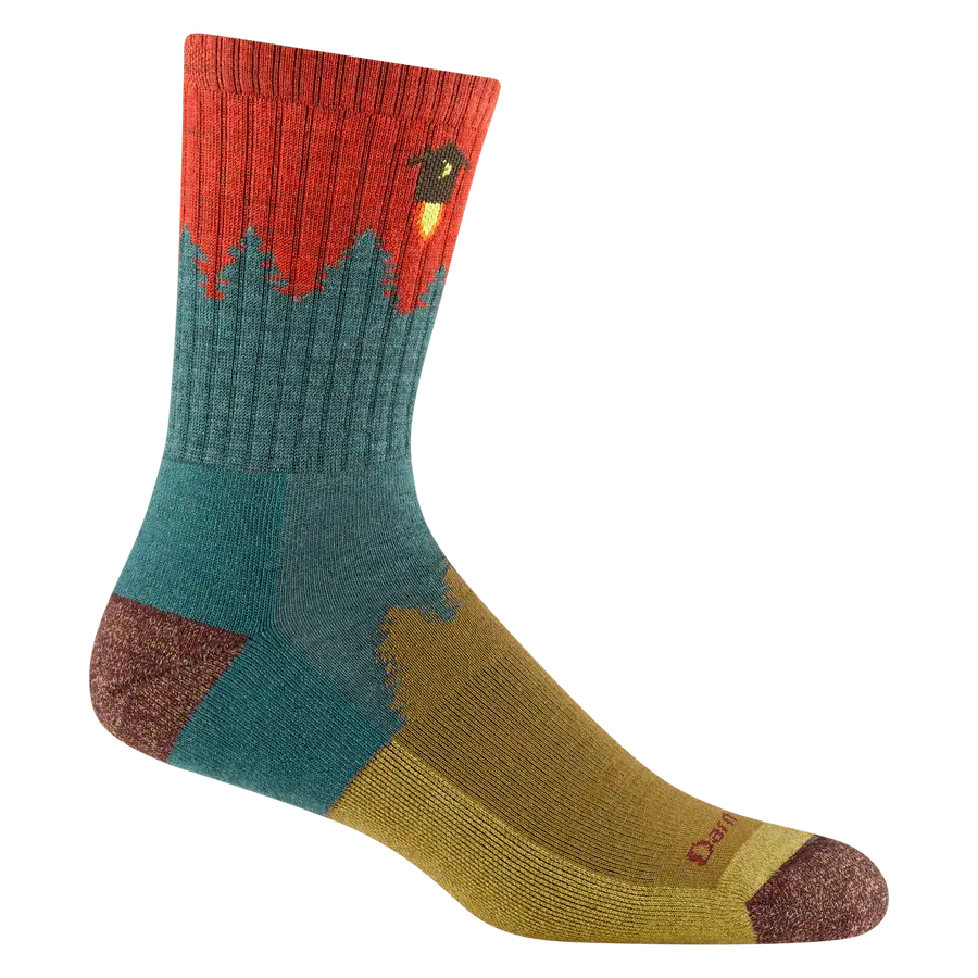 Number 2 "Teal" Micro Crew Midweight - socks