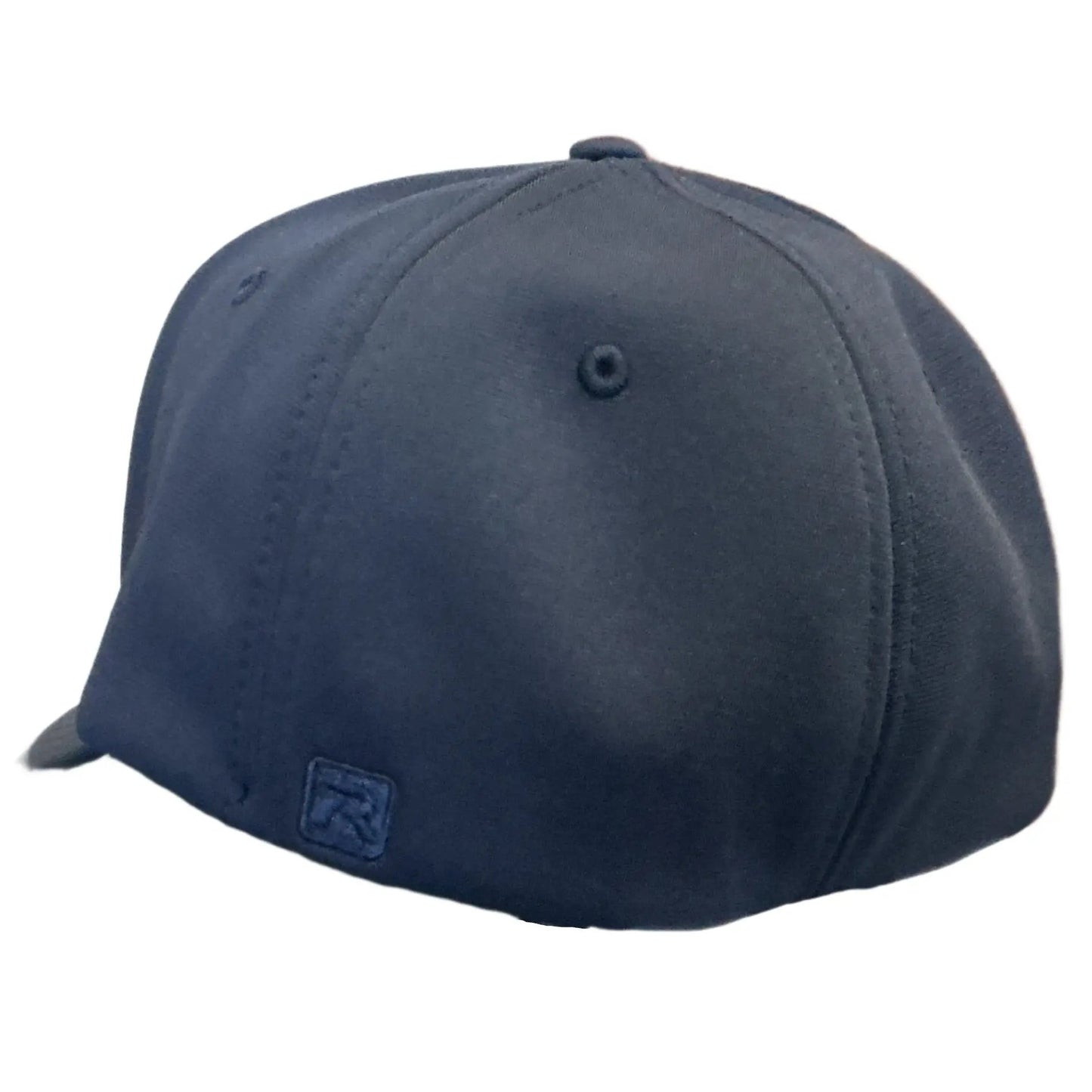Midnight navy CAL FIRE Richardson PTS20 cap, side profile showing the structured crown and brim.