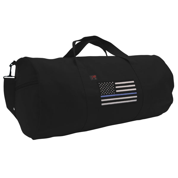 Rothco Thin Blue Line Canvas Shoulder Duffle Bag