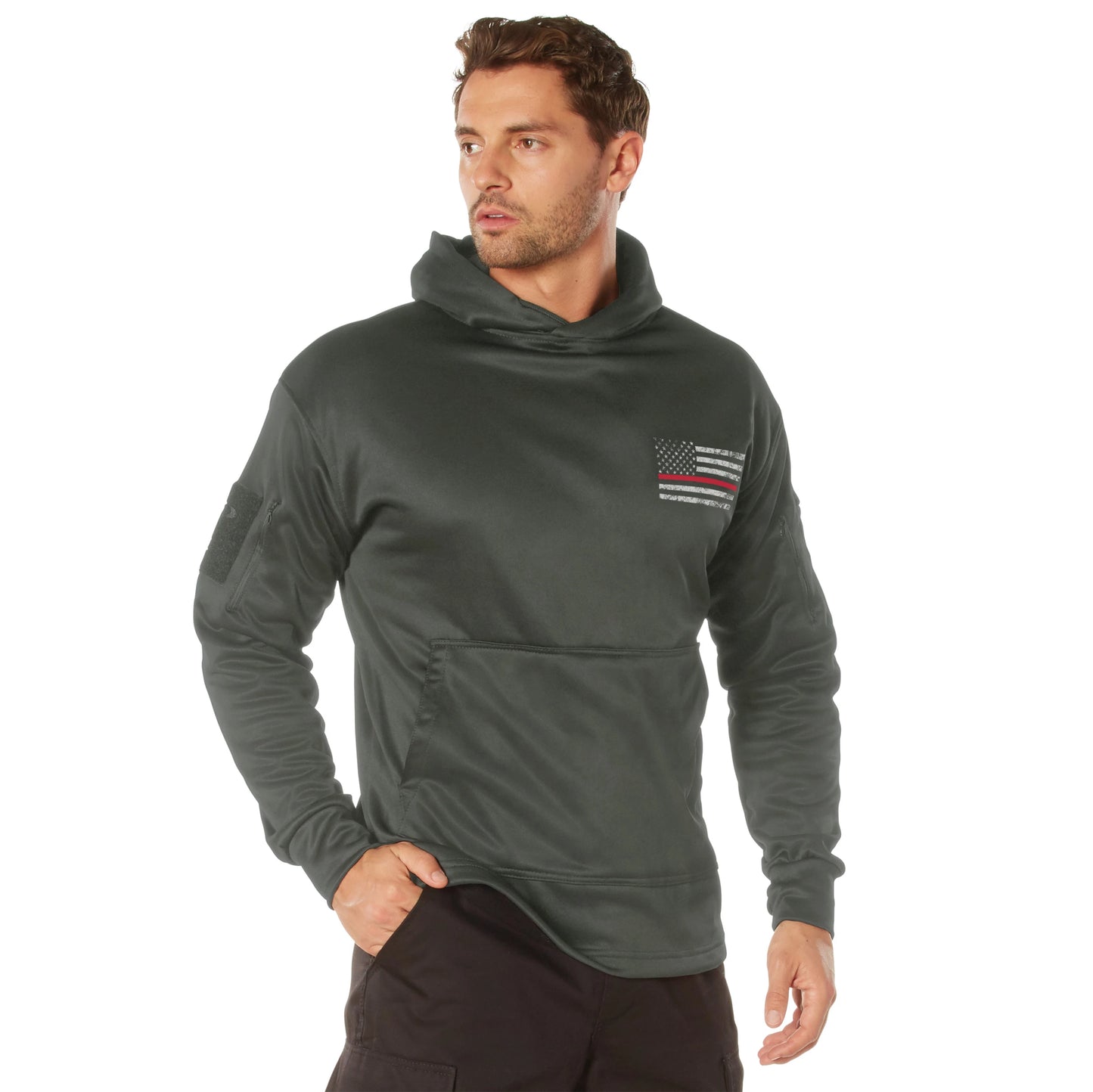 Rothco Concealed Carry Thin Red Line Hoodie