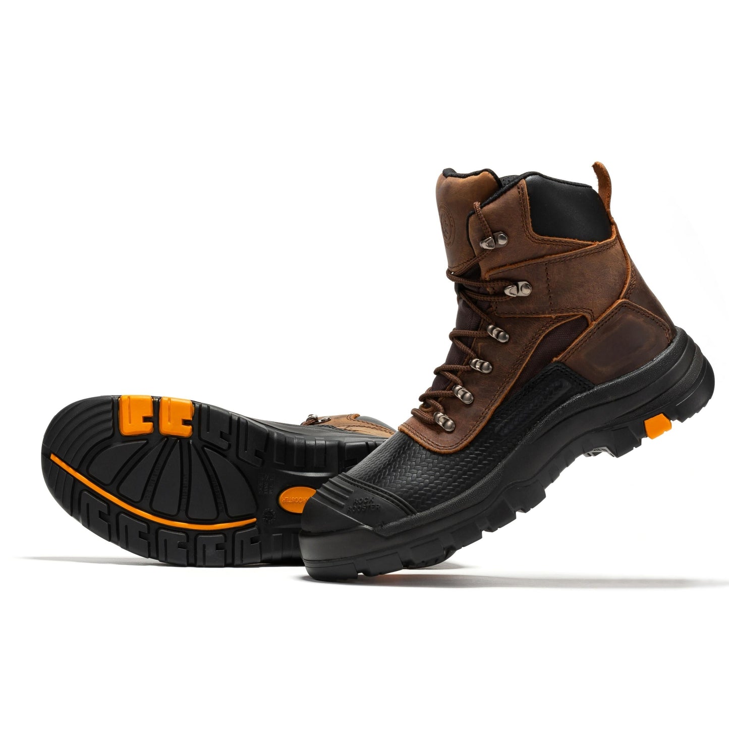 ROCKROOSTER Sedona 6 Inch Waterproof Steel Toe Leather Work Boots AK216 (10)