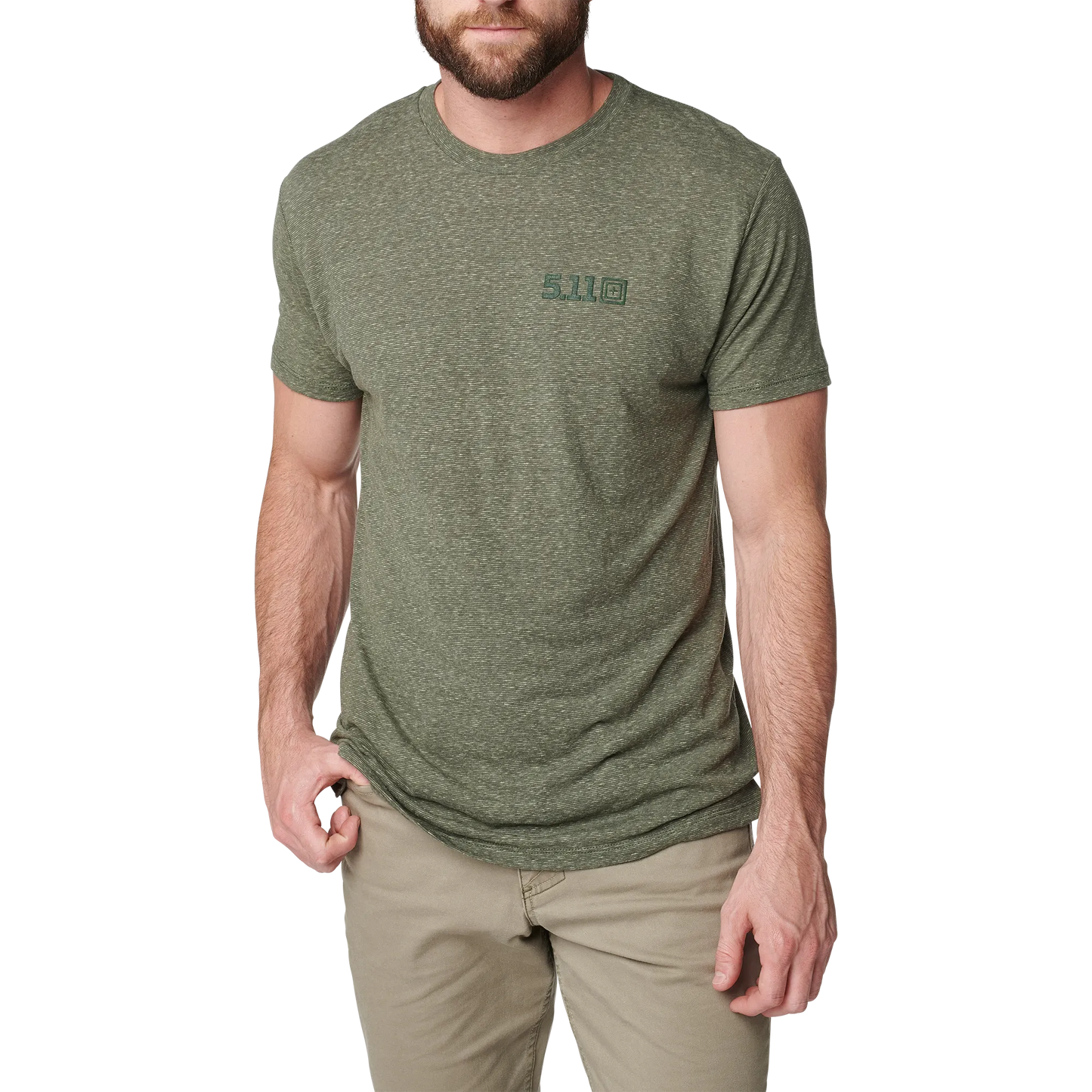 Triblend Legacy Short Sleeve Tee – Military Green Heather