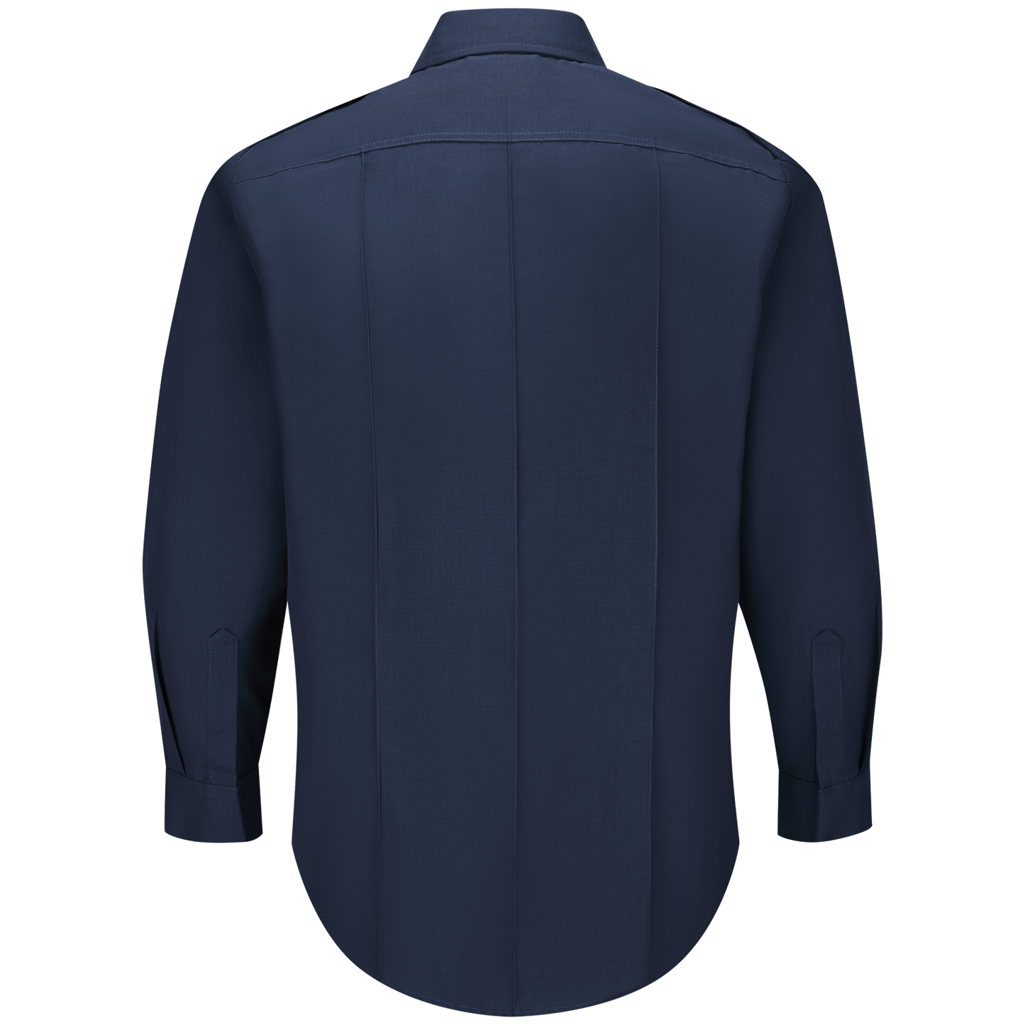 WorkRite 100% Cotton Mens Long Sleeve Uniform Shirt - Nomex Free Alternative - detail view