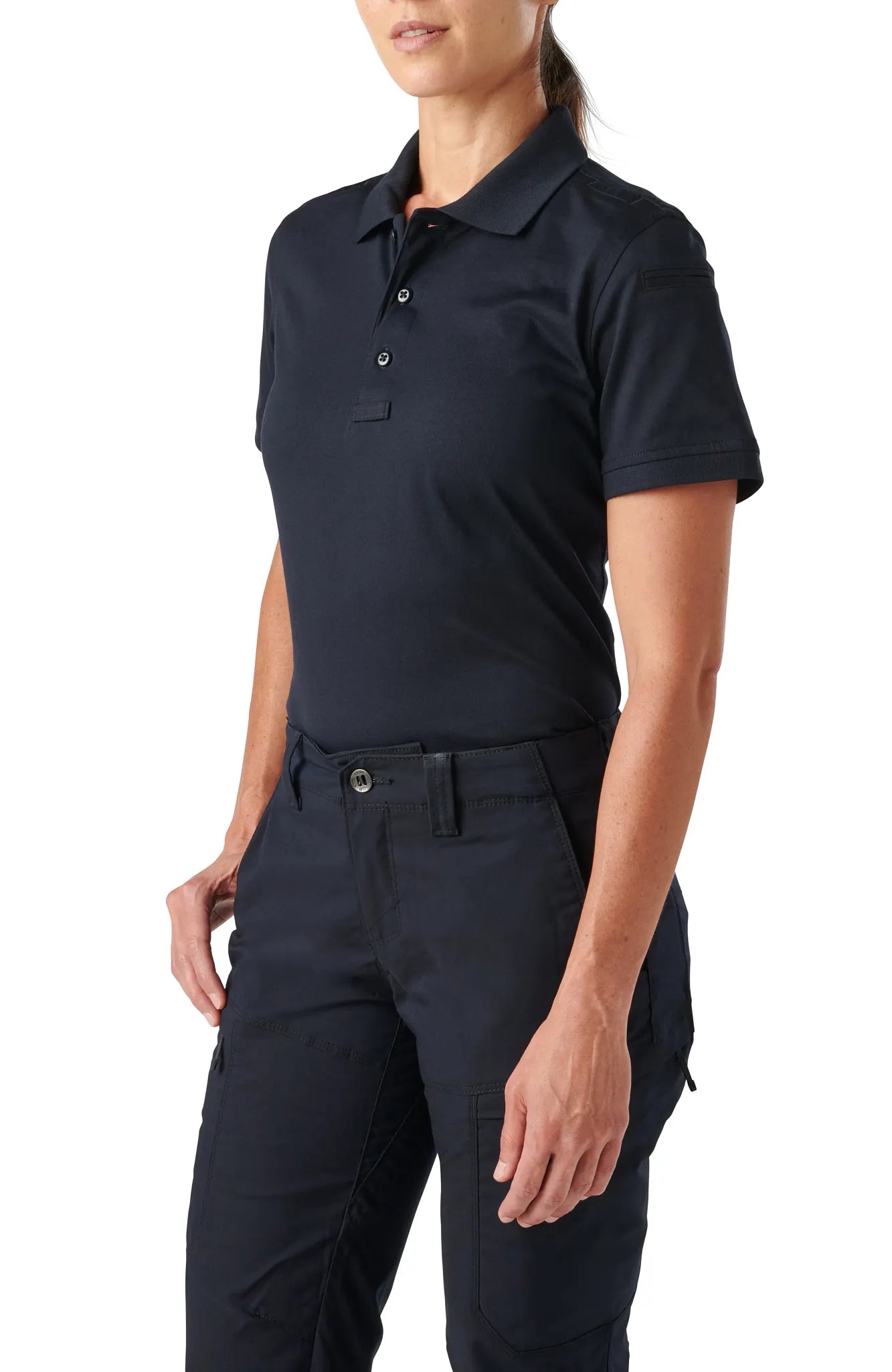 Women’s Tactical Jersey Short Sleeve Polo – Dark Navy