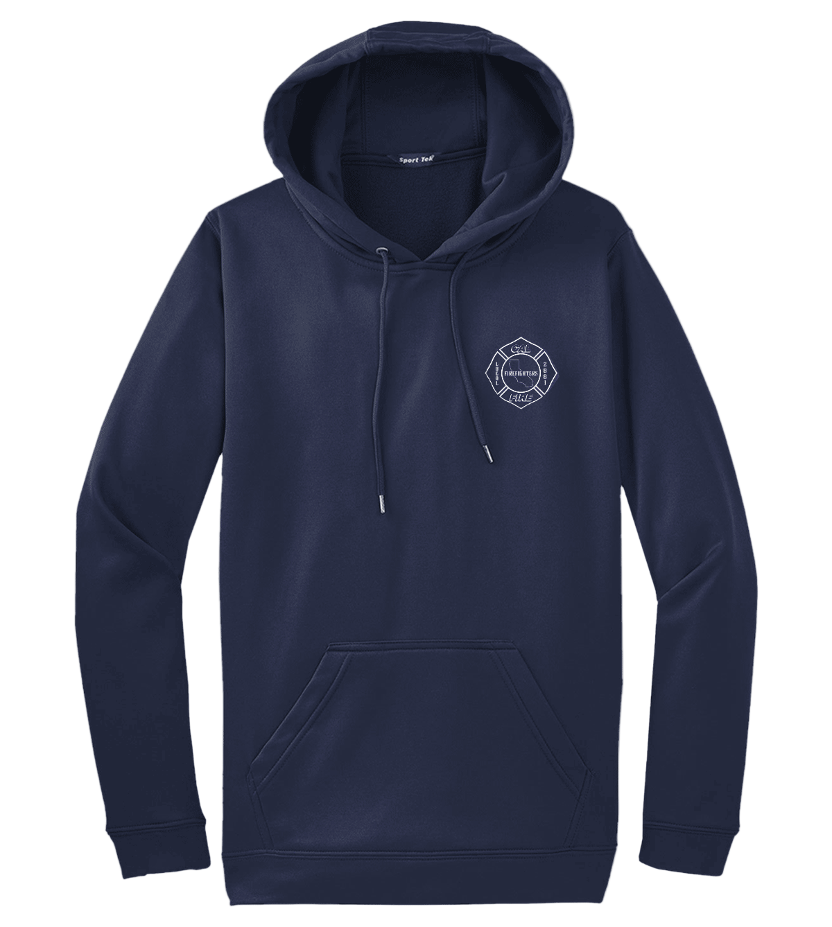 Cal Fire performance sweatshirt with DryBlend moisture-wicking polyester fabric