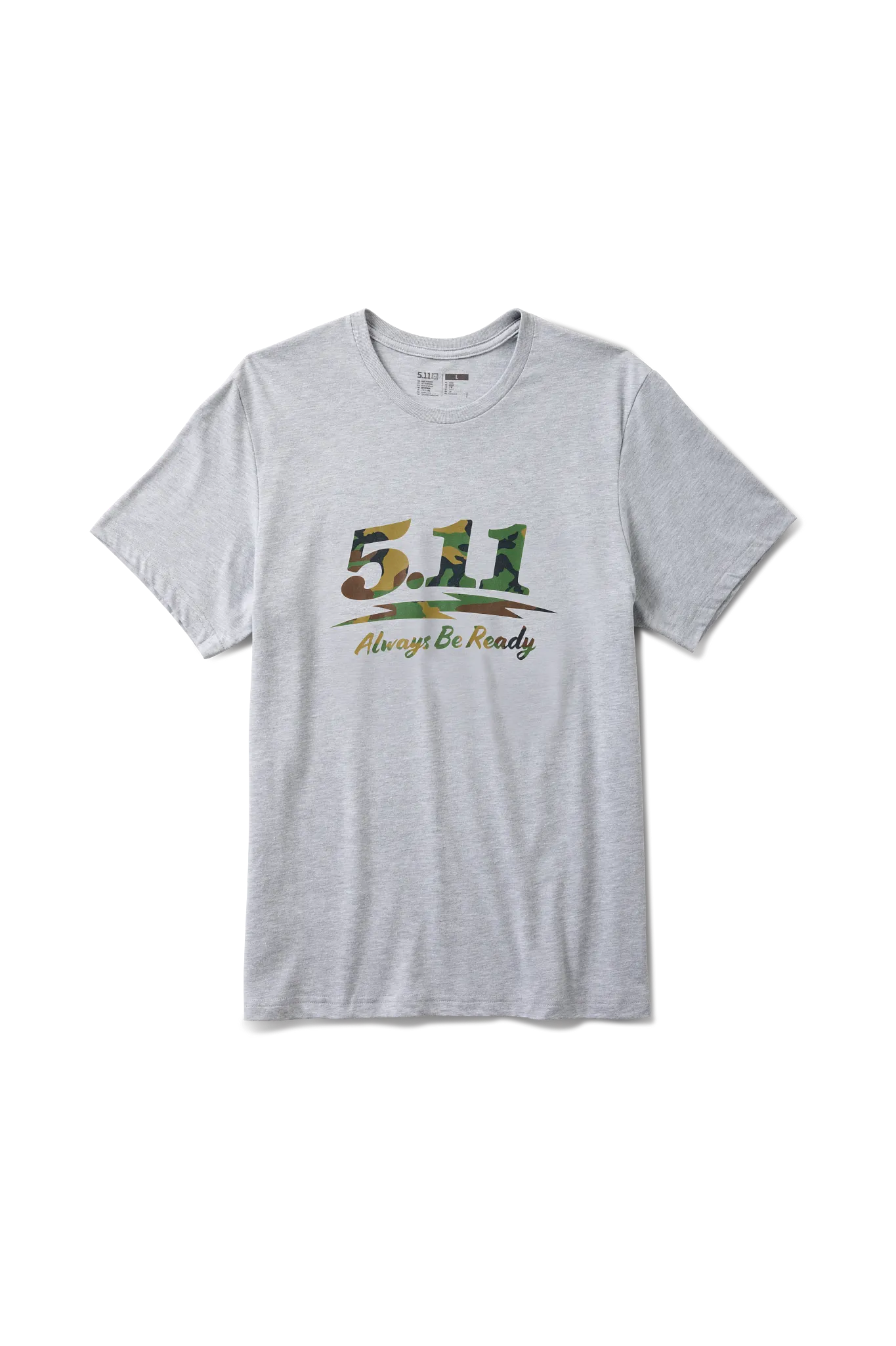 Woodland Moto Logo Short Sleeve Tee – Heather Gray