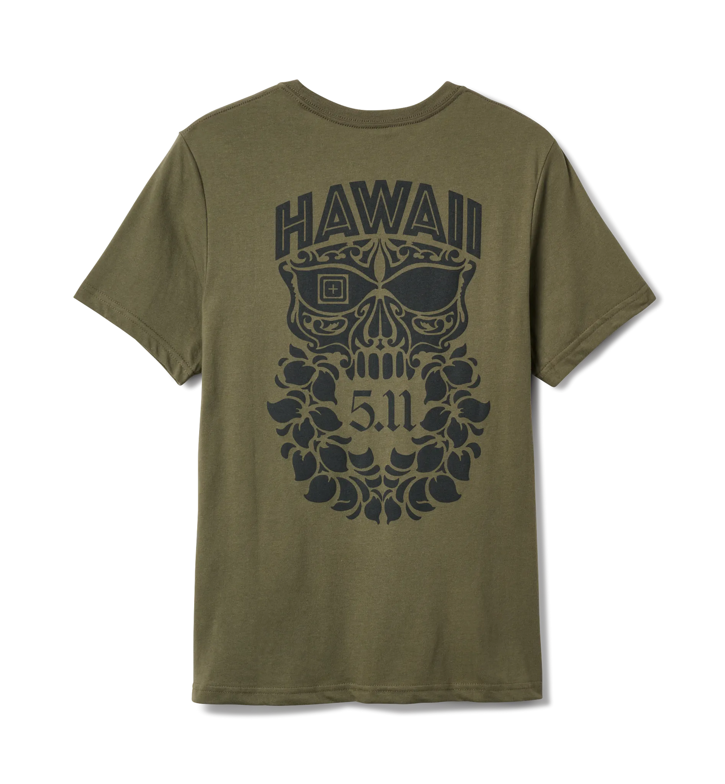 Braddah Skull Tee – Ranger Green