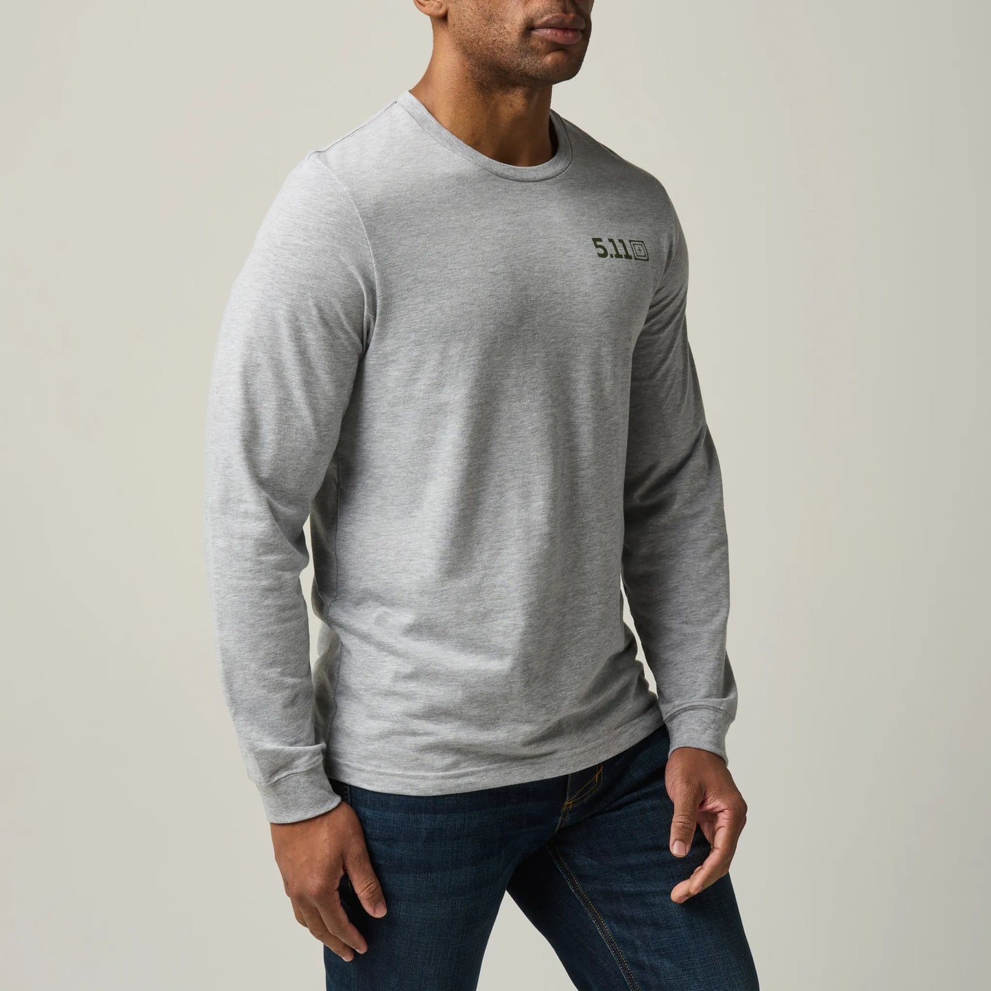Self Reliant Long Sleeve Tee – Heather Gray