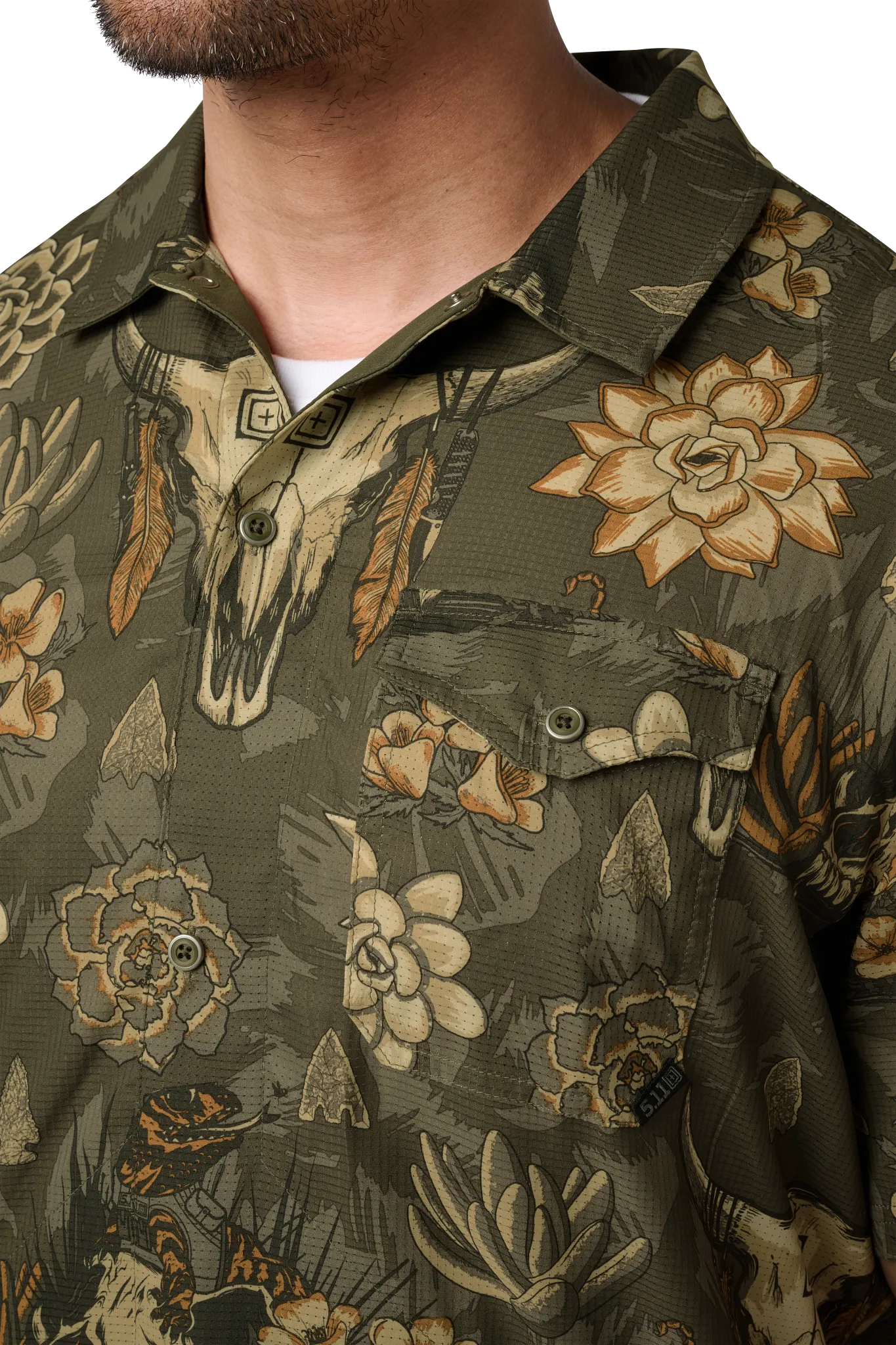 Oscar Short Sleeve Shirt – Ranger Green Desert Floor