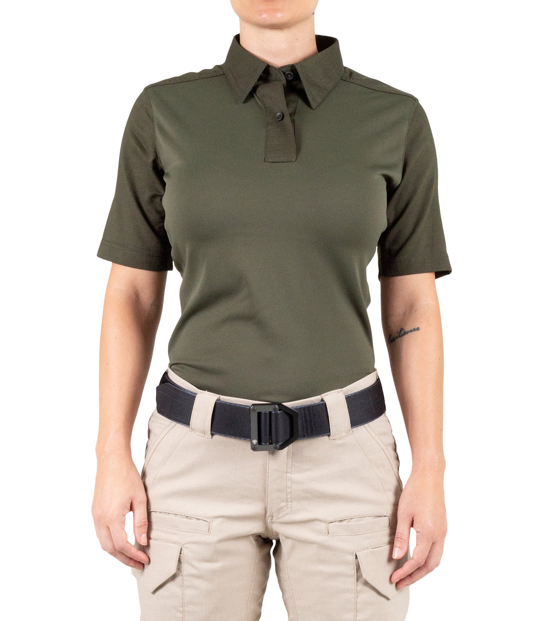 First Tactical Womens Pro Perf Short Sleeve - OD Green ALL RISK UniformsCAL FIRE   ALL RISK Uniforms