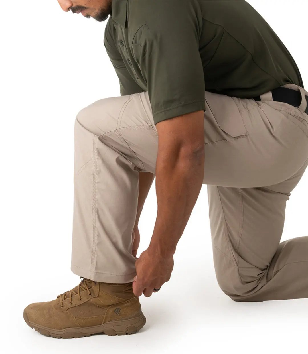 First Tactical Mens V2 Tac Pants - Khaki - detail view