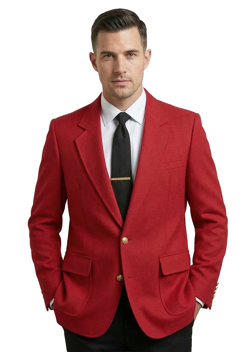 Men’s Polyester Single-Breasted Uniform Blazer