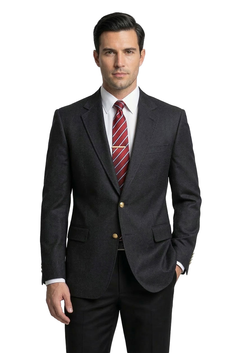 Men’s Poly Wool Single-Breasted Uniform Blazer