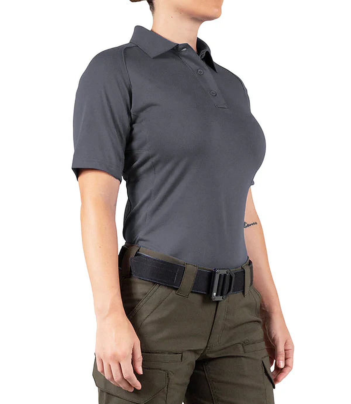 COS Womens Performance Short Sleeve Polo - detail view