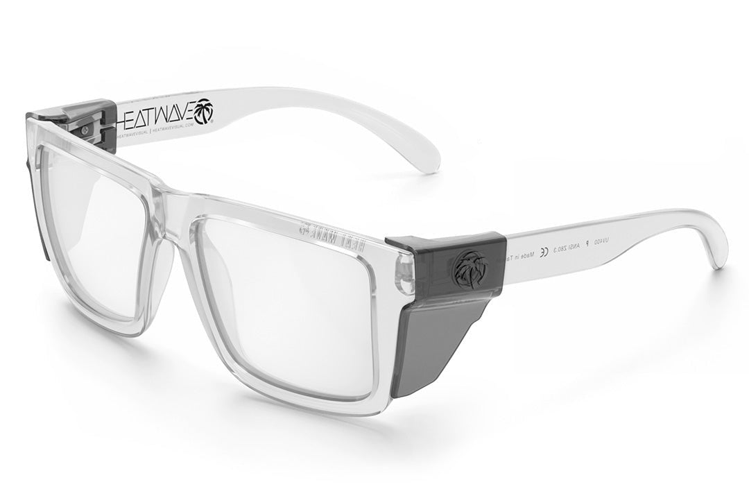 Heat Wave Visual XL VISE Vapor Clear Frame Tuff-Tec Clear Lens sunglasses view 6