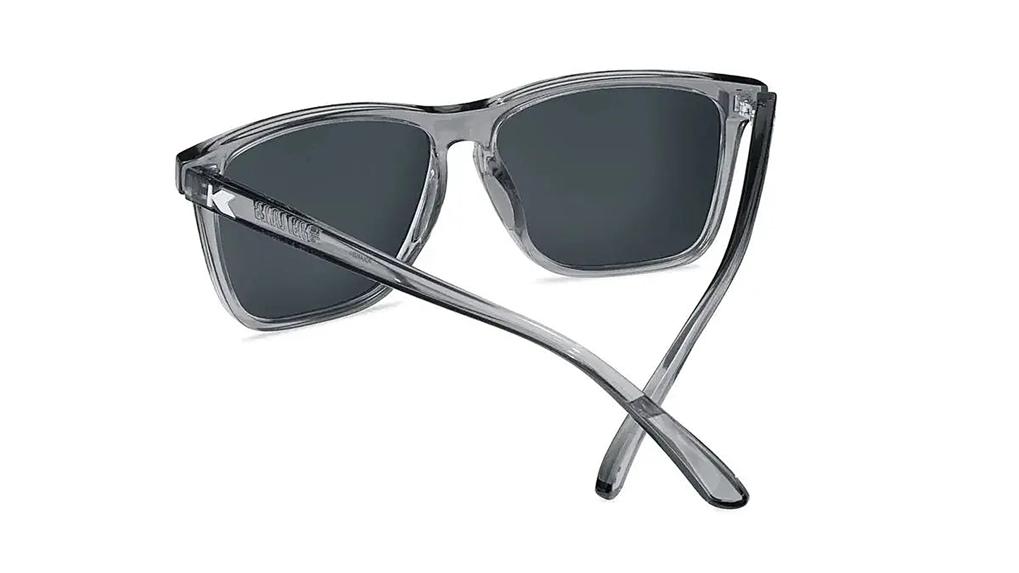 Clear Grey / Aqua Fast Lanes Sport - Knockaround Sunglasses - side view