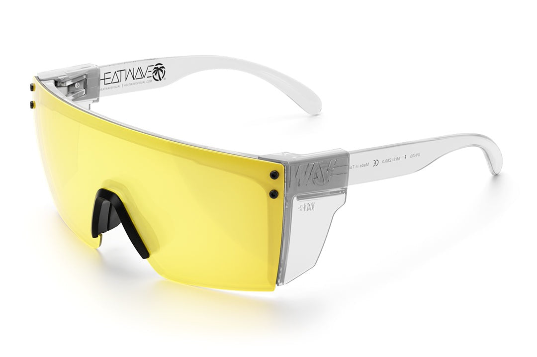 Heat Wave Visual Lazer Face Glasses HI-VIS YELLOW sunglasses view 8