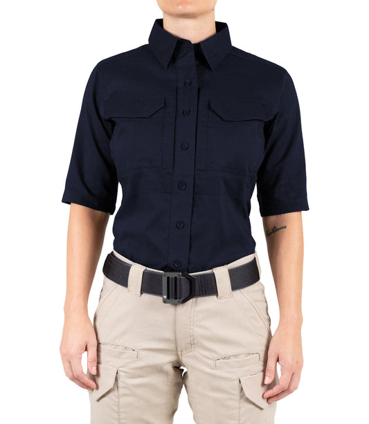First Tactical Womens V2 Tactical Short Sleeve - Midnight Navy ALL RISK UniformsCAL FIRE   ALL RISK Uniforms