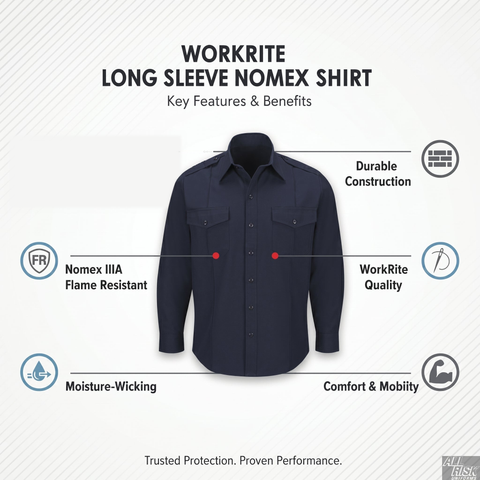 COS Fire Academy WorkRite Mens Long Sleeve Nomex Shirt