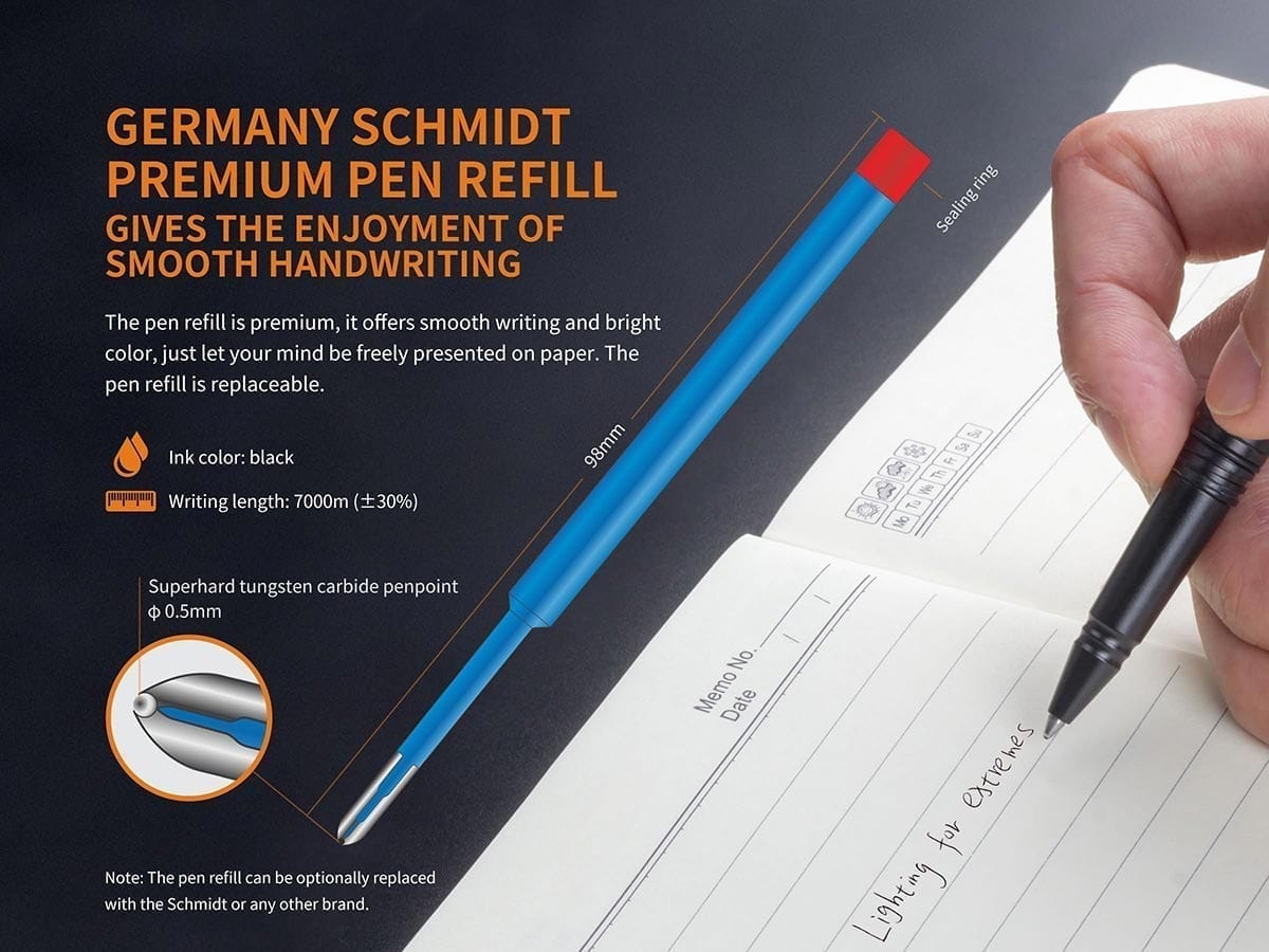 Fenix TK20R V2.0 Rechargeable Tac Flashlight with T5 Pen