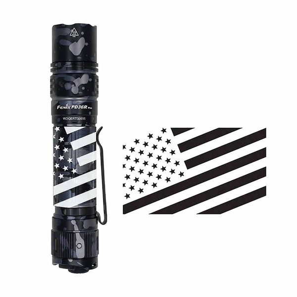 Fenix PD36R PRO Urban Gray Flashlight with Special Edition Engraved Design