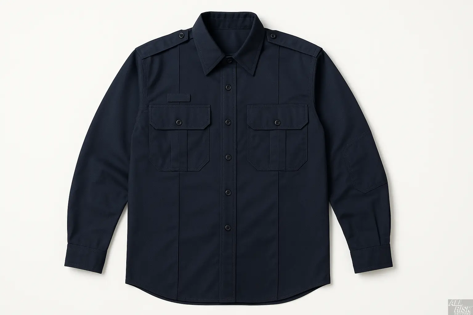 tactical dress shirt First Tactical Men's V2 BDU Long Sleeve Shirt Midnight Navy / XXL / Regular