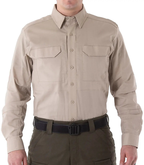 First Tactical Mens V2 Tactical Long Sleeve - Khaki