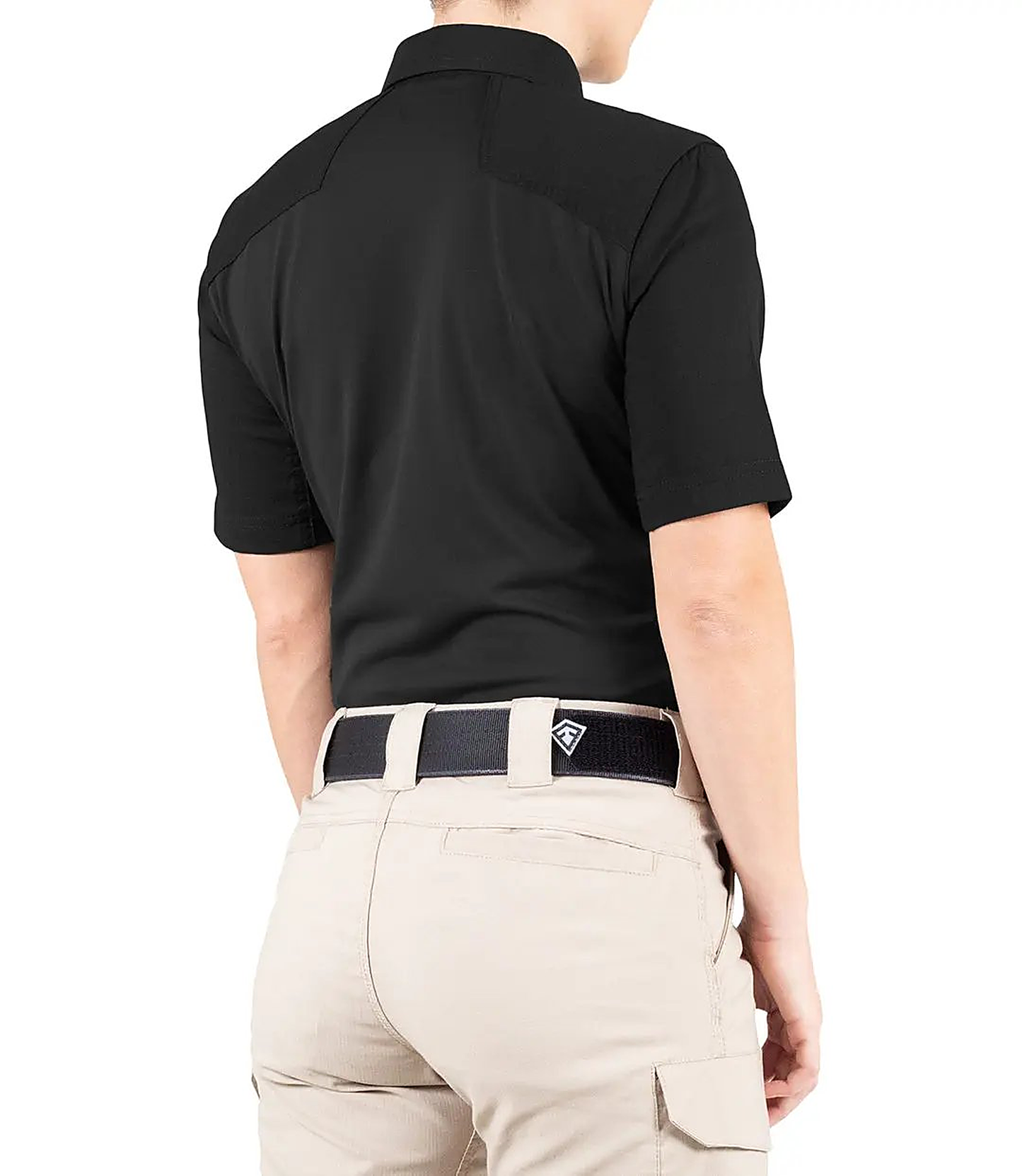 First Tactical Womens Pro Perf Short Sleeve - Black - close-up detail
