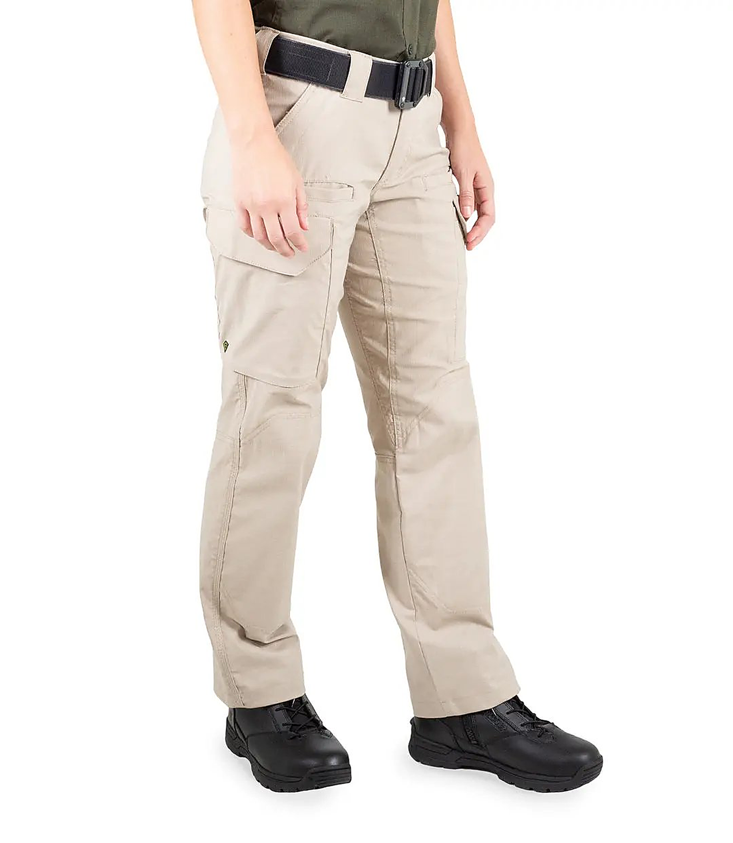 First Tactical Womens V2 Tac Pants - Khaki - close-up detail