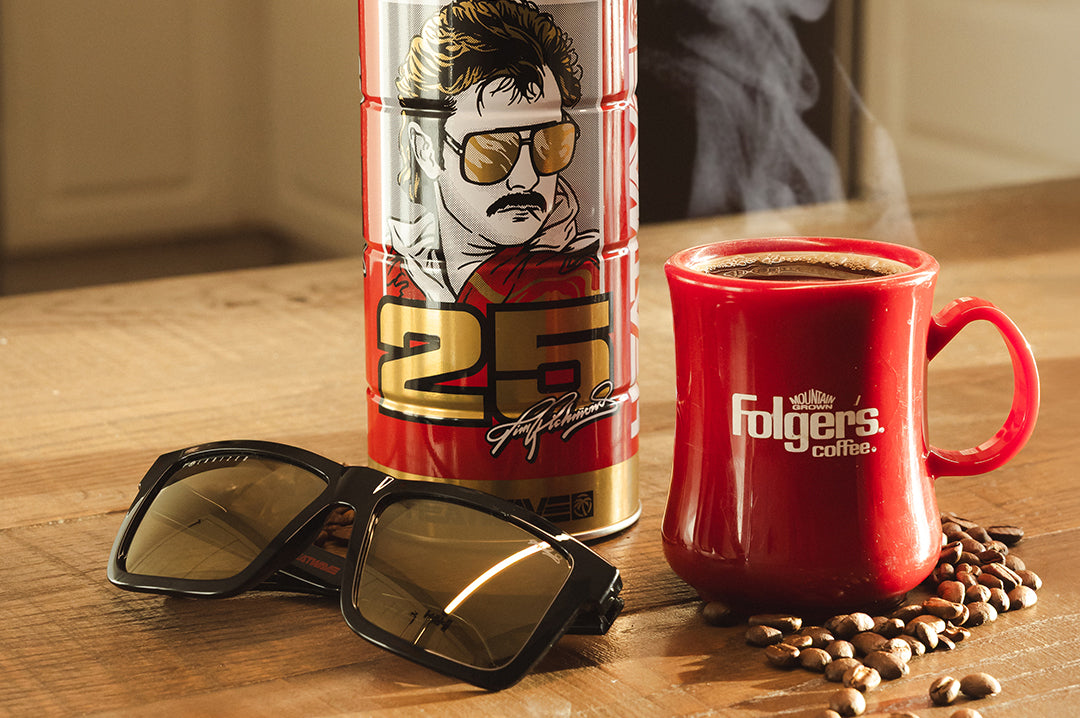 Heat Wave Visual Vise Hendrick Motorsports | Tim Richmond #25 Folgers sunglasses view 5