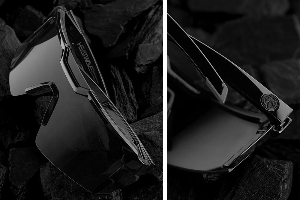 Future Tech Sunglasses: GLOSS BLACK Ultra Black Z87+ - Heatwave
