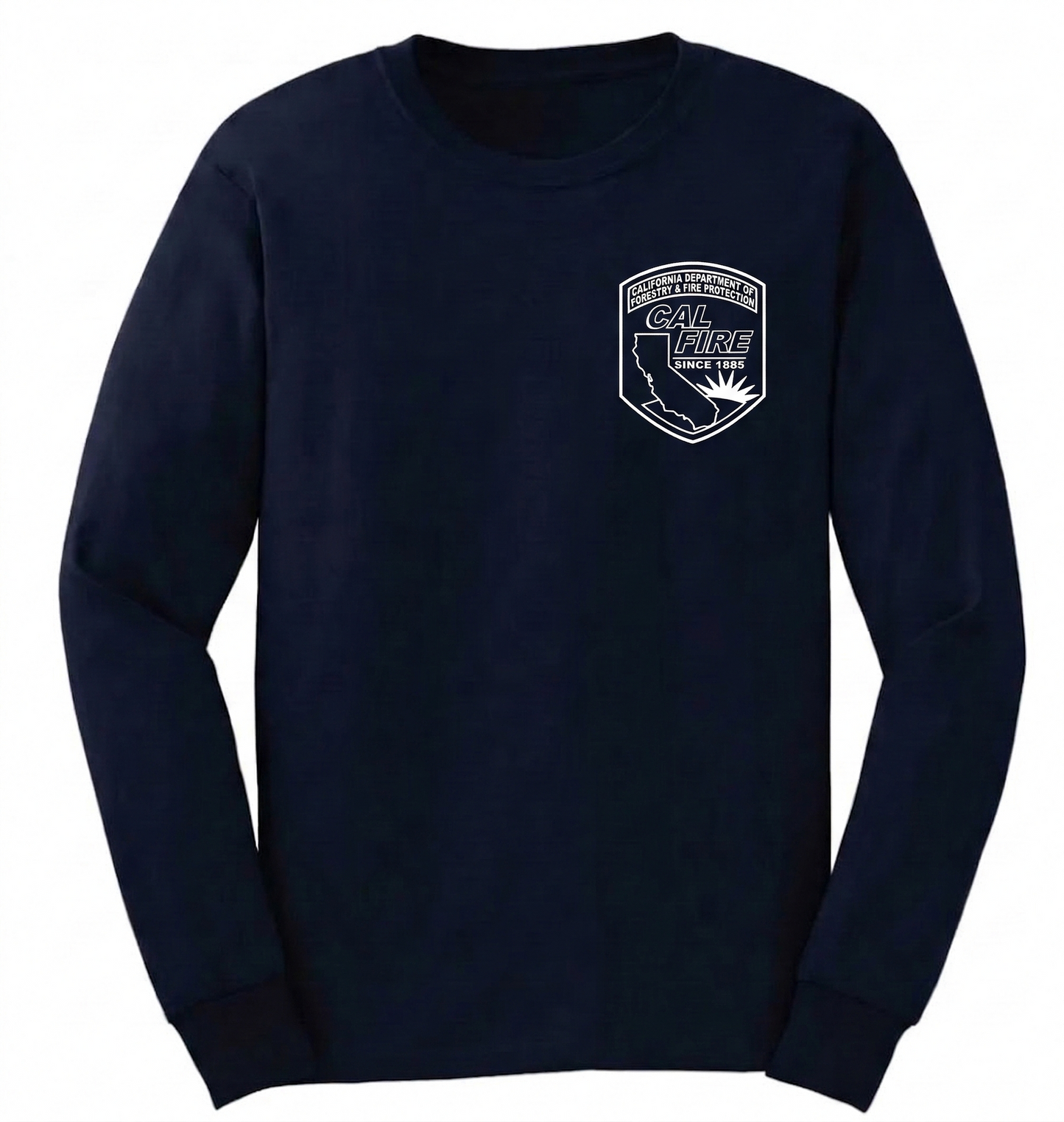 CAL FIRE Basic Cotton Long Sleeve Shirt - back view