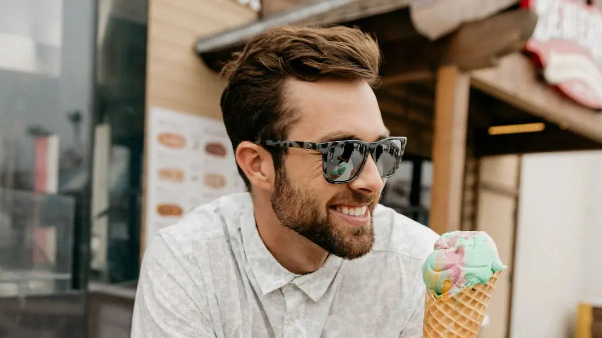 Granite Tortoise Shell / Silver Smoke Fast Lanes - Knockaround Sunglasses - close-up detail