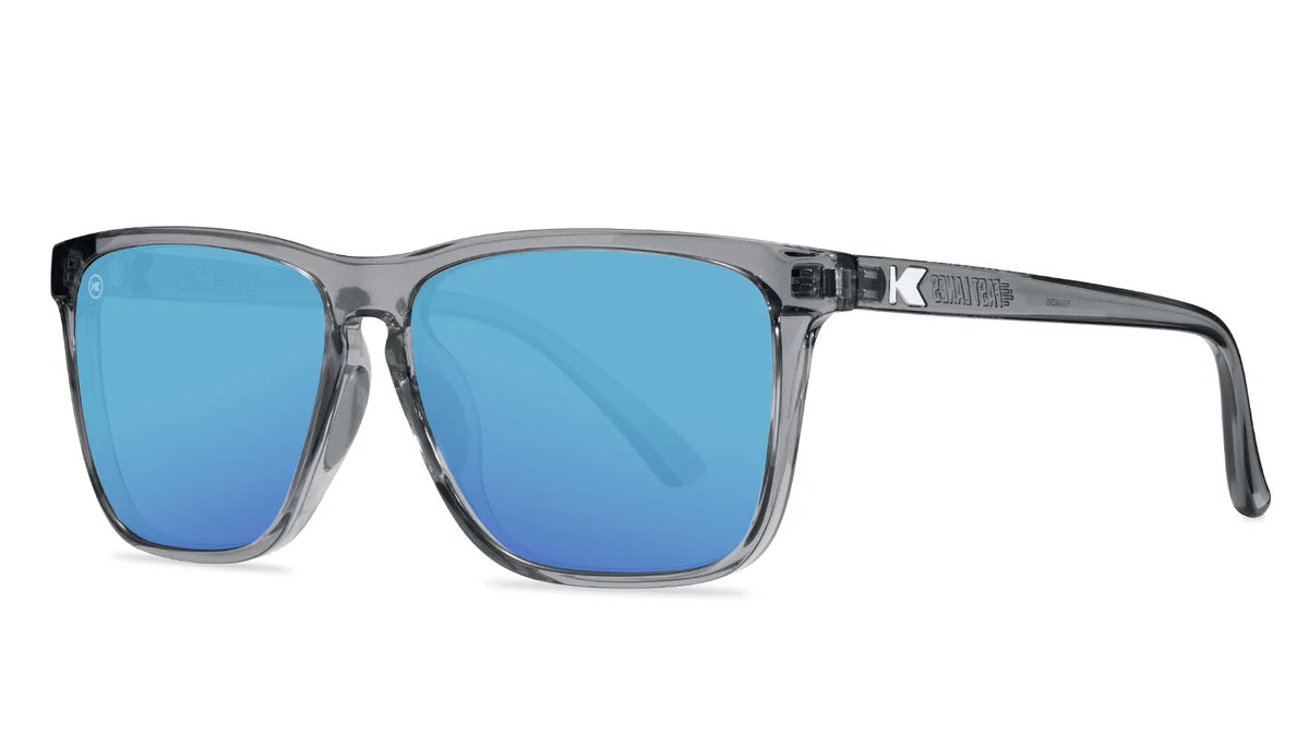 Clear Grey / Aqua Fast Lanes Sport - Knockaround Sunglasses