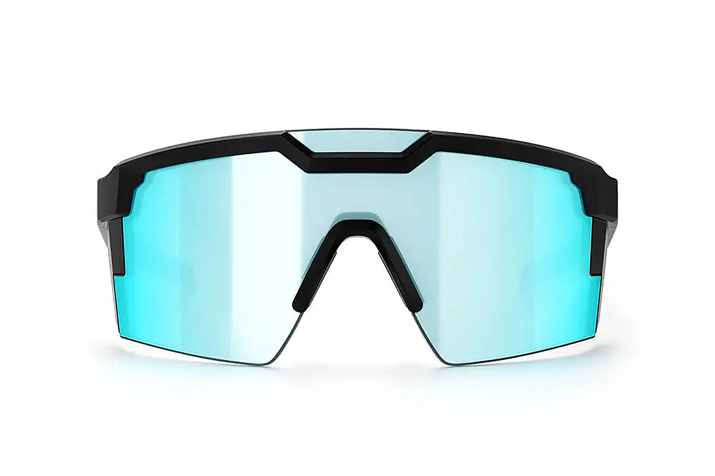 HeatWave Future Tech Polarized Artic Chrome Side Stripe Blue Customs Z87+ - detail view
