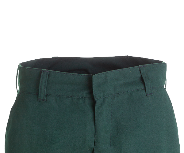 VFT Nomex brush pants back view showing durable construction and adjustable waist for hotshot crews"