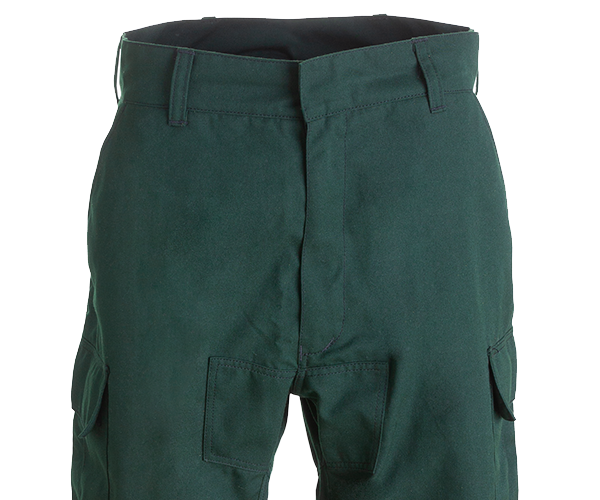 "VFT 6.0oz Nomex wildland firefighting brush pants professional green color with flame resistant protection"