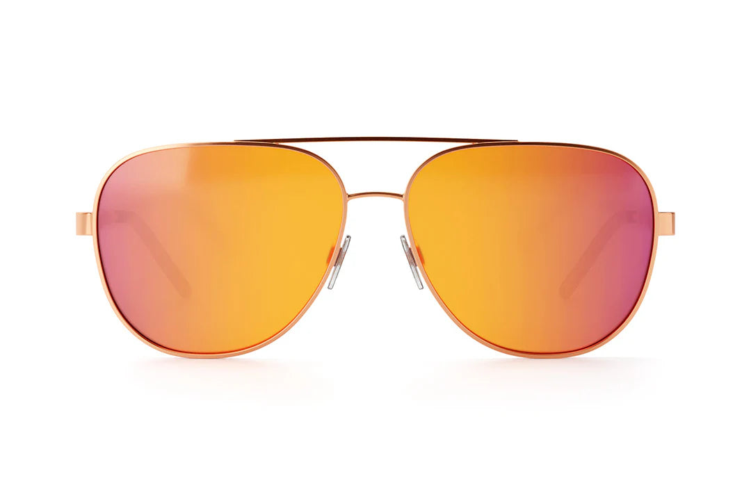 Incline Sunglasses: Rose Gold - Heatwave