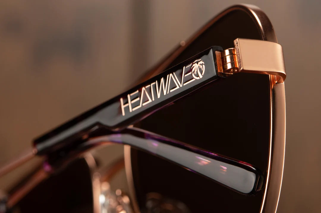 Incline Sunglasses: Rose Gold - Heatwave