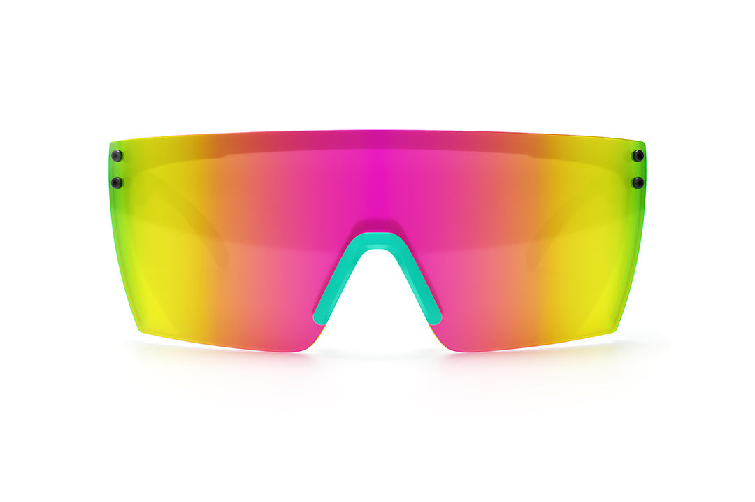 Heat Wave Visual Lazer Face Aqua Splash Black Frame Customs sunglasses view 2
