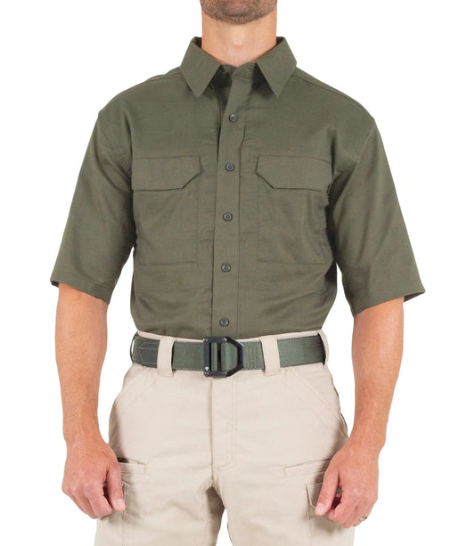 First Tactical Mens V2 Tactical Short Sleeve - OD Green ALL RISK UniformsCAL FIRE   ALL RISK Uniforms