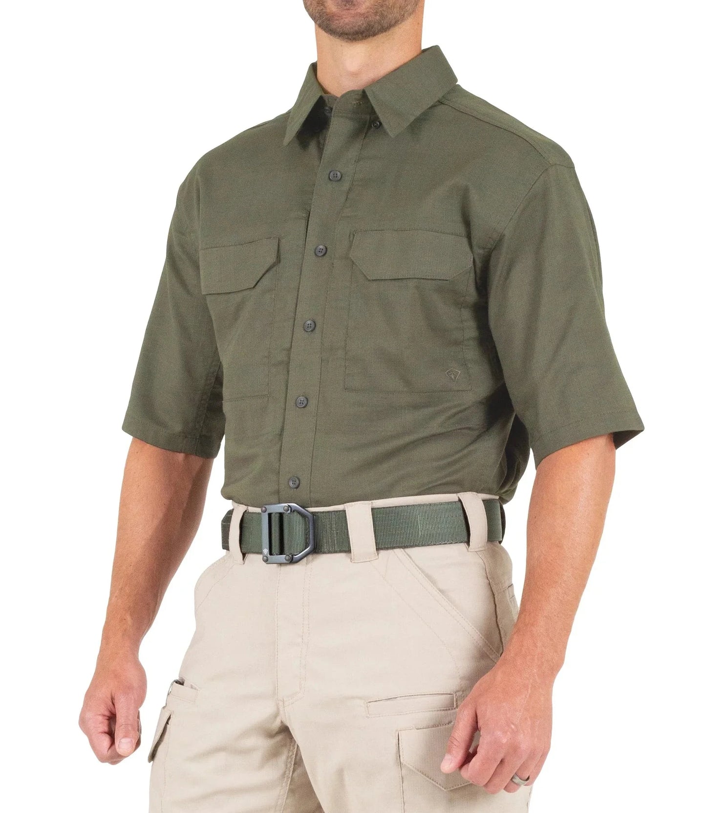 First Tactical Mens V2 Tactical Short Sleeve - OD Green ALL RISK UniformsCAL FIRE   ALL RISK Uniforms