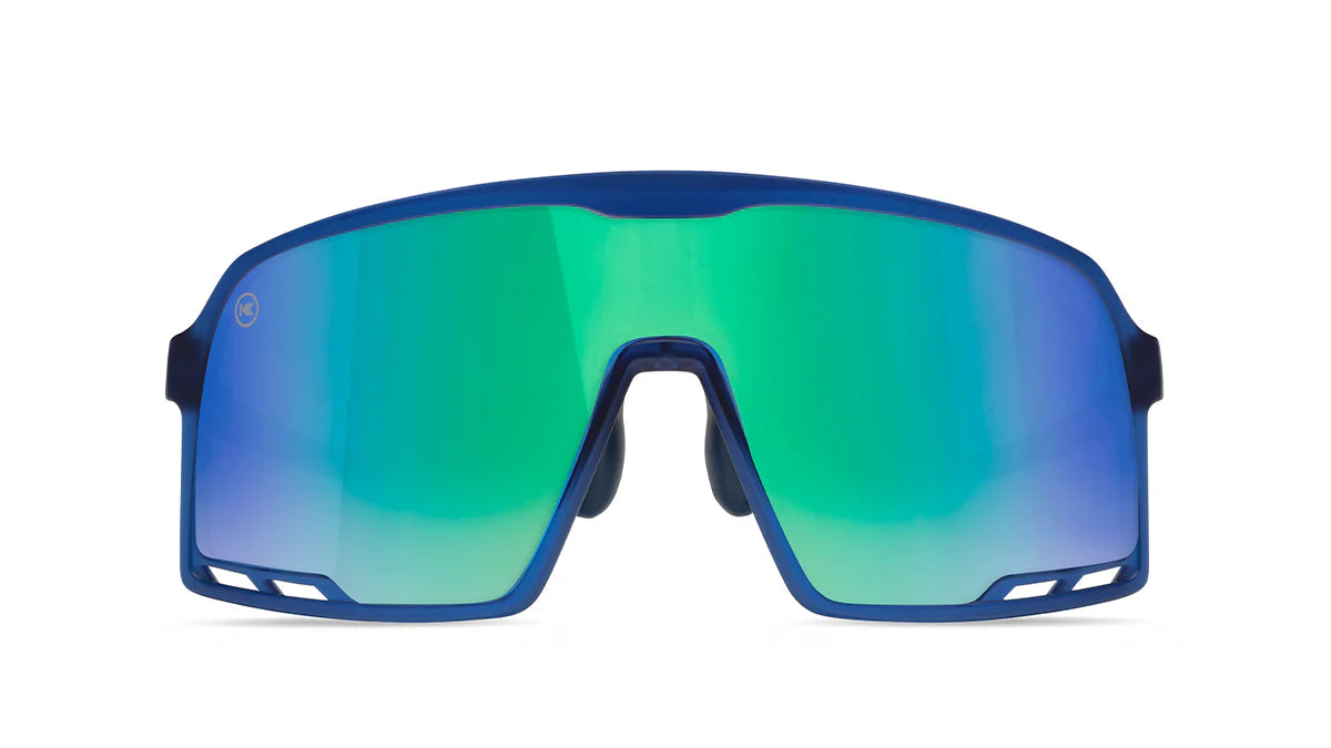 Rubberized Navy / Mint Campeones - Knockaround Sunglasses