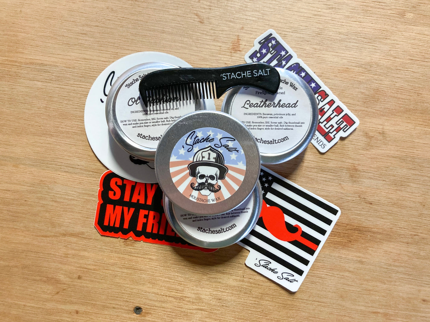 Stache Salt Mini Moustache Comb (2)