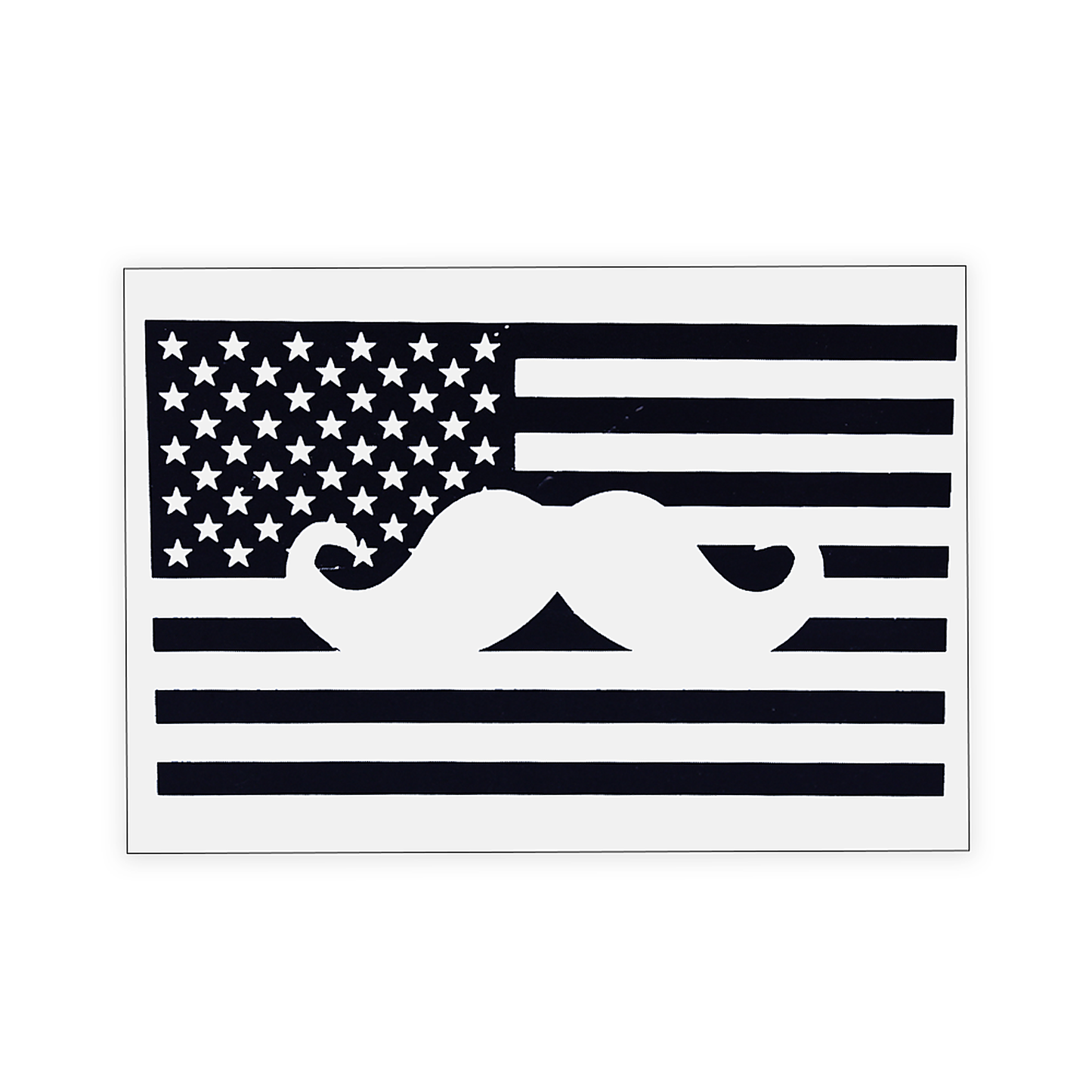 Stache Salt Thin 'Stache Line Decal