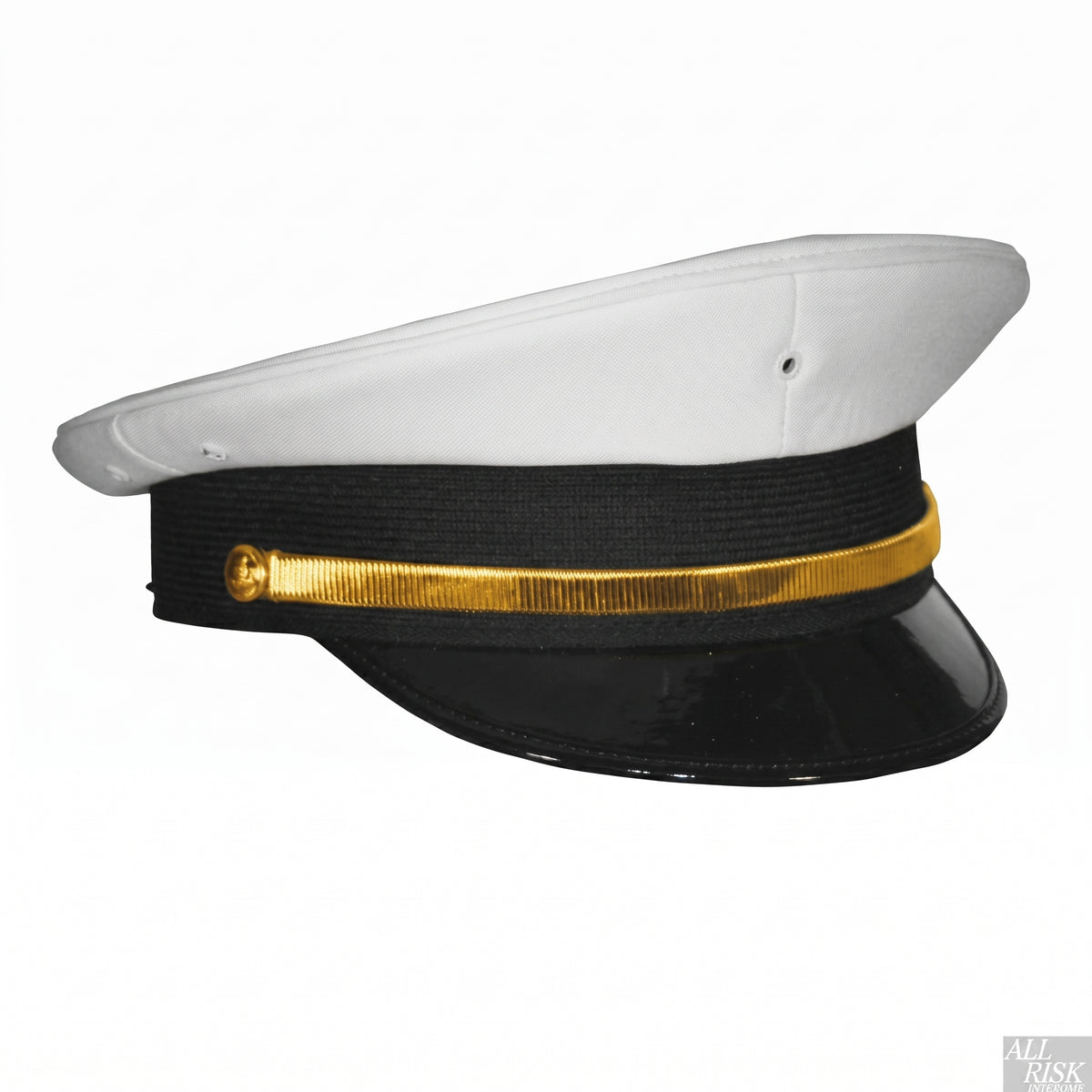 White Semi-Pershing Class A Hat - Class A uniform