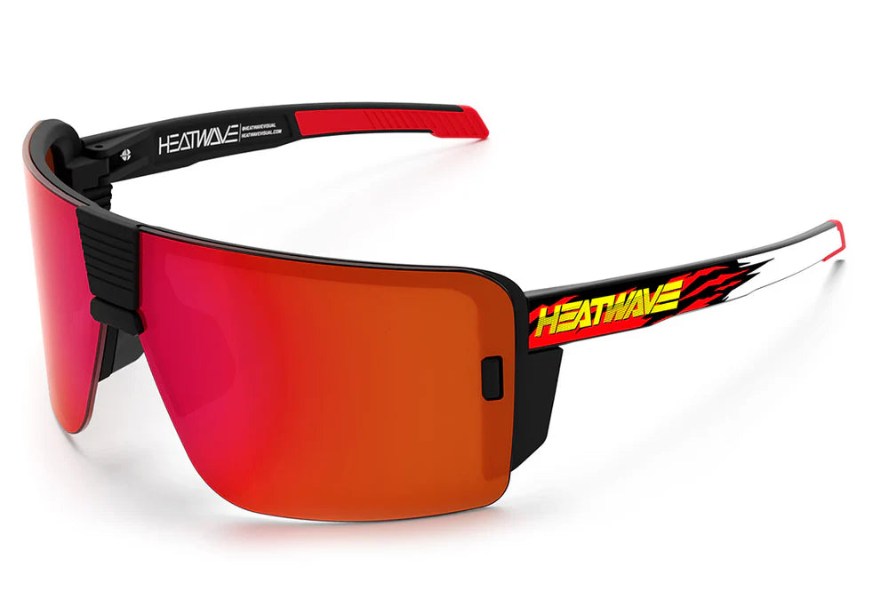 XL Vector Sunglasses: 1-800 Heat Wave Customs Z87+ - Heatwave